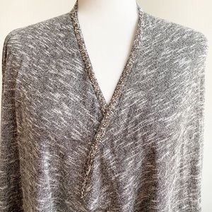 Juicy Couture Embellished Cascade Cardigan Grey M